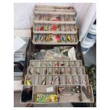 Large tacklebox full of vintage lures