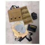 Ammo and magazine holders plus recoil shoulder protection