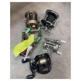 Five fishing reels includes Magnum gears, Penn, Concord