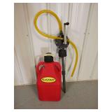 6 gallon gas caddy and hand oump