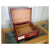 Table top cigar humidor 10 x 13.5 x 4.4 solid cherry