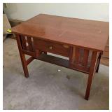 Quarter sawn oak library table 28 x 42