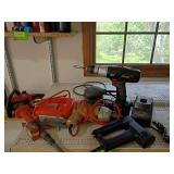 Black and Decker jig saw, Craftsman drill, electric stapler, sander etc