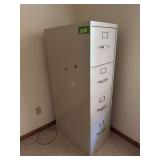 25D x 15L x 72H four drawer file cabinet