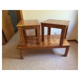 Coffee table with 2 matching end tables