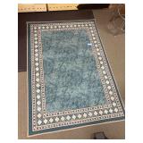4 x 6 turquoise colored area rug