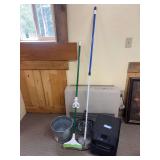Room heater, bucket, mop and duster