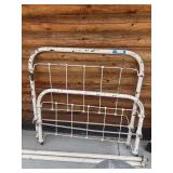 Antique metal bedframe