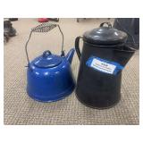 Enamel teapot and coffee pot