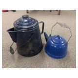 Cowboy coffee pot, and tea pot