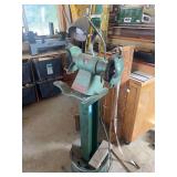 Foly manufacturing company bench grinder on heavy duty shop stand