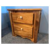 Quaking Aspen two drawer nightstand custom made by seller 24 x 17 x 24
