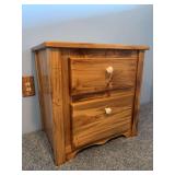 Quaking Aspen two drawer nightstand custom made by seller 24 x 17 x 24