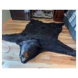 Alaskan black bear rug 6’ x 6’