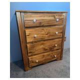 Quaking aspen handmade by seller! Beautiful custom made 4 drawer dresser 36 x 17 x 42 (one pull needs replaced)