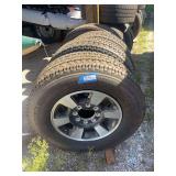 Tires and rims off of a 2015 Ford 1 ton - Michelin LT 275–70 R18  approx 80% life