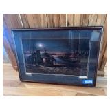 Framed signed and numbered Terry Redlin print