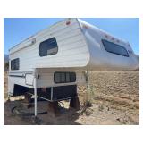 1997 Northland 990 truck bed camper - fully loaded, AC, generator 3400w, indoor outdoor shower, fits long bed pickup, electric jacks