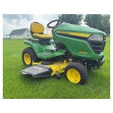 2018 John Deere X390 Riding mower 48" deck 203 hrs, Kawasaki engine. CLEAN as New. **Final bid subject to SELLER APPROVAL**