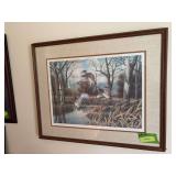 S/N "Horseshoe Slough/Wood Ducks" by John Bald Framed measures 28x23 135/250