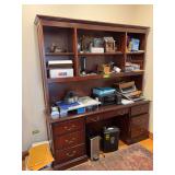 2pc desk w hutch top 20D x 72L x 80H NO CONTENTS!!