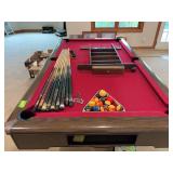 Play Master Inc. pool table with accessories **If necessary, pick up may be scheduled on a different day**