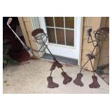Pair of His and Hers iron yard art. Pretty cool