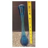 Blue jack in the pulpit vase 10.5” tall