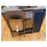 Card table w two chairs, not a matched set