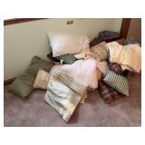 Lots of linens, pillows