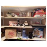 Keurig pot, Keurig pitcher, cupcake stand, electric can opener, storage containers, etc