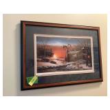 “The Sharing Season II” by Terry Redlin Framed measures 26x19