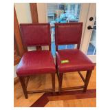 Pair of stationary barstools w 23” seat height