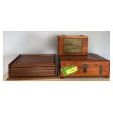 Three dresser boxes