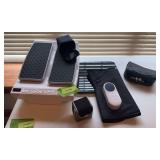 Leg exerciser, bp machine, scale, etc