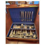 Various pieces of flatware in box