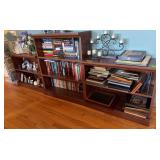 3pc shelf/bookcase Two sides measure 14D x 36L x 30H, center measures 14D x 26L x 44H NO CONTENTS!!