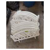 Multi supply plastic white edging fence