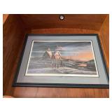 S/N “America America” by Terry Redlin 7476/24500 Framed measures 39x27