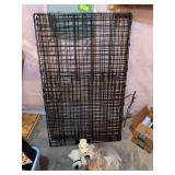 48” folding crate and stuffies