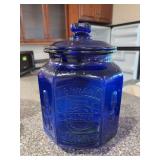Blue jar Pennant Salted Peanuts 5 cents