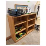 Oak modern bookshelf 12D x 46L x 36H NO CONTENTS
