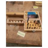 Asstd 1/4 & 1/2" shank router bits