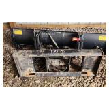 72" hydraulic angle skid steer blade