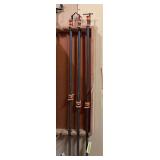 Three pipe clamps 45”
