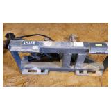 Skid steer hydraulic tree grabber