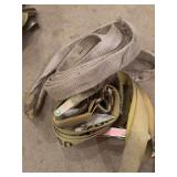 2 heavy duty ratchet straps and choker