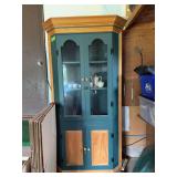 81” corner hutch