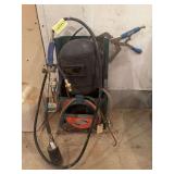 LP weed burner and oxyacetylene gauges and mask no tank