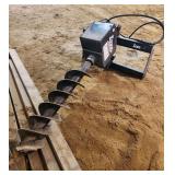 Skid Steer Hydraulic post hole auger 12" bit, Lowe model 1650 Classic